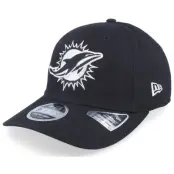 New Era - NFL Svart adjustable Keps - Hatstore Exclusive x Miami Dolphins Essential 9Fifty Stretch Black Adjustable @ Hatstore