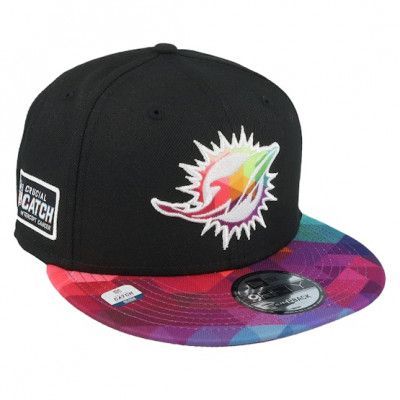 New Era - NFL Svart snapback Keps - Miami Dolphins 9FIFTY NFL Crucial Catch 23 Black/Multi Snapback @ Hatstore
