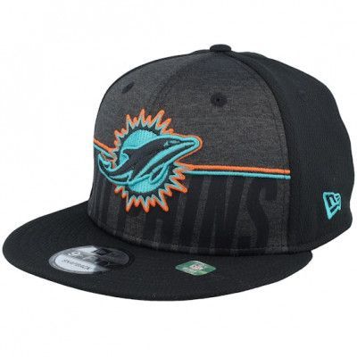 New Era - NFL Svart snapback Keps - Miami Dolphins 9FIFTY NFL Training 23 Black Snapback @ Hatstore