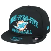 New Era - NFL Svart snapback Keps - Miami Dolphins NFL 20 Draft Alt 9Fifty Black Snapback @ Hatstore