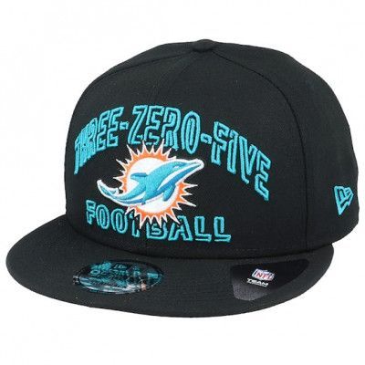 New Era - NFL Svart snapback Keps - Miami Dolphins NFL 20 Draft Alt 9Fifty Black Snapback @ Hatstore
