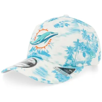 New Era - NFL Vit adjustable Keps - Miami Dolphins Tropics 19TWENTY White A-frame Adjustable @ Hatstore