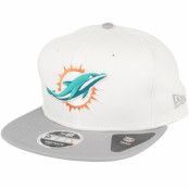 New Era - NFL Vit snapback Keps - Miami Dolphins Contrast Crown 9Fifty White Snapback @ Hatstore