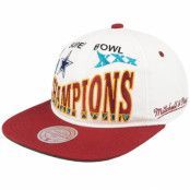 Mitchell&Ness - NFL Vit snapback Keps - 30 Champs Off White/Red Snapback @ Hatstore