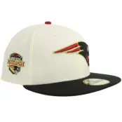 New Era - NFL Beige fitted Keps - Hatstore Exclusive x New England Patriots 59FIFTY Chrome/Black Fitted @ Hatstore