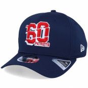 New Era - NFL Blå adjustable Keps - New England Patriots NFL Numbers Stretch 9Fifty Navy/Red Adjustable @ Hatstore