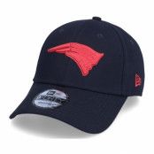 New Era - NFL Blå adjustable Keps - New England Patriots Pop Logo 9FORTY Navy/Red Adjustable @ Hatstore