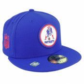 New Era - NFL Blå fitted Keps - New England Patriots NFL22 Sideline Historic 59FIFTY Royal FItted @ Hatstore