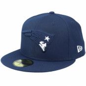 New Era - NFL Blå fitted Keps - New England Patriots Pop Element 59FIFTY Navy Fitted @ Hatstore