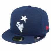 New Era - NFL Blå fitted Keps - New England Patriots Tonal 59Fifty OTC Navy/White Fitted @ Hatstore