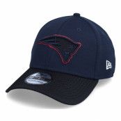 New Era - NFL Blå flexfit Keps - New England Patriots NFL21 Side Line 39Thirty Navy Flexfit @ Hatstore