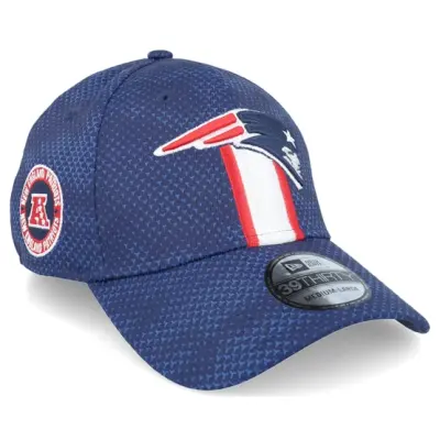 New Era - NFL Blå flexfit Keps - New England Patriots Nfl24 Sideline 39THIRTY Navy Flexfit @ Hatstore