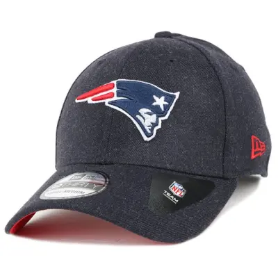 New Era - NFL Blå flexfit Keps - New England Patriots Team Heather Navy 39Thirty @ Hatstore