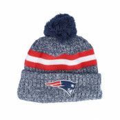 New Era - NFL Blå pom Beanie - New England Patriots NFL Sideline 23 Navy Pom @ Hatstore