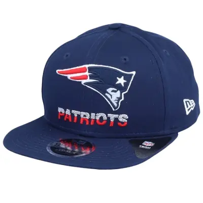 New Era - NFL Blå snapback Keps - New England Patriots NFL Tech Team 9Fifty Navy Snapback @ Hatstore