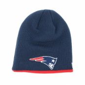 New Era - NFL Blå traditionalbeanie Beanie - New England Patriots Team Skull Navy Beanie @ Hatstore