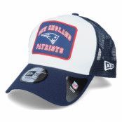 New Era - NFL Blå trucker Keps - New England Patriots Graphic Patch A-Frame White/Navy Trucker @ Hatstore