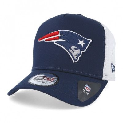 New Era - NFL Blå trucker Keps - New England Patriots Team Essential Navy Trucker @ Hatstore