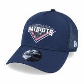 New Era - NFL Blå trucker Keps - New England Patriots Team Graphic Navy Trucker @ Hatstore