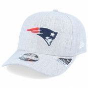 New Era - NFL Grå adjustable Keps - New England Patriots Heather Base 9Fifty Stretch Snap Heather Grey/Navy Adjustable @ Hatstore