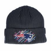 New Era - NFL Grå cuff Beanie - New England Patriots NFL21 Crucial Catch Knit Dark Grey Cuff @ Hatstore