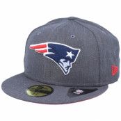 New Era - NFL Grå fitted Keps - New England Patriots 59Fifty Heather Essential Grey Fitted @ Hatstore