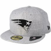 New Era - NFL Grå fitted Keps - New England Patriots 59Fifty Heather Grey Fitted @ Hatstore