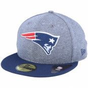 New Era - NFL Grå fitted Keps - New England Patriots Jersey Essential 59Fifty Heather Grey/Navy Fitted @ Hatstore