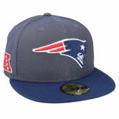 New Era - NFL Grå fitted Keps - New England Patriots NFL 59FIFTY Charcoal/Purple Fitted @ Hatstore