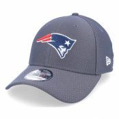 New Era - NFL Grå flexfit Keps - New England Patriots NFL Hex Tech 39THIRTY Charcoal Flexfit @ Hatstore