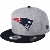 New Era - NFL Grå trucker Keps - New England Patriots Mesh Heather Grey Trucker Snapback @ Hatstore