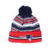 New Era - NFL Röd pom Beanie - New England Patriots NFL21 Sport Knit Red/Navy Pom @ Hatstore