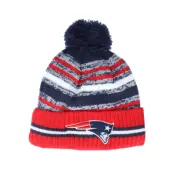 New Era - NFL Röd pom Beanie - New England Patriots NFL21 Sport Knit Red/Navy Pom @ Hatstore