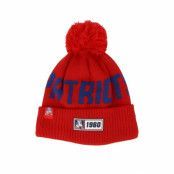 New Era - NFL Röd pom Beanie - New England Patriots On Field 19 Sport Knit Red/Blue Pom @ Hatstore