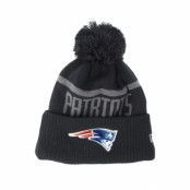 New Era - NFL Svart pom Beanie - New England Patriots Coll Knit Black Beanie @ Hatstore