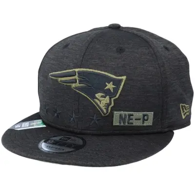 New Era - NFL Svart snapback Keps - New England Patriots Salute To Service NFL 20 Heather Black Snapback @ Hatstore