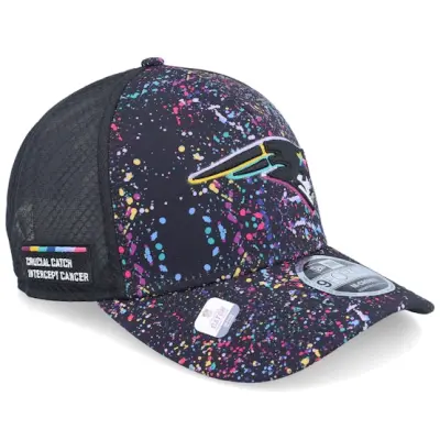 New Era - NFL Svart trucker Keps - New England Patriots NFL Crucial Catch 9FORTY Black A-Frame Trucker @ Hatstore