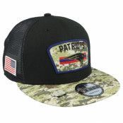 New Era - NFL Svart trucker Keps - New England Patriots NFL21 Salute To Service 9FIFTY Black/Camo Trucker @ Hatstore