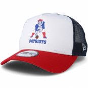 New Era - NFL Vit adjustable Keps - New England Patriots Throwback Trucker White Adjustable @ Hatstore