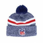 New Era - Blå pom Beanie - Sport Knitted NFL Logo Sideline 23 Navy Pom @ Hatstore