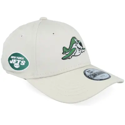New Era - NFL Beige adjustable Keps - Kids New York Jets NFL Mascot 9FORTY Stone Adjustable @ Hatstore