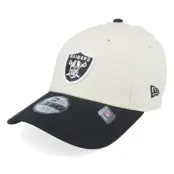 New Era - NFL Beige adjustable Keps - Las Vegas Raiders Colour Block 9FORTY Stone/Black Adjustable @ Hatstore