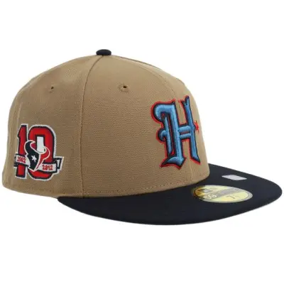 New Era - NFL Beige fitted Keps - Hatstore Exclusive x Houston Texans 59FIFTY Khaki Navy Fitted @ Hatstore