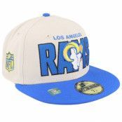 New Era - NFL Beige fitted Keps - Los Angeles Rams NFL 23 Draft 59FIFTY Stone/Blue Fitted @ Hatstore