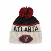 New Era - NFL Beige pom Beanie - Atlanta Falcons NFL24 Sideline His Sportknit Stone/Black Pom @ Hatstore