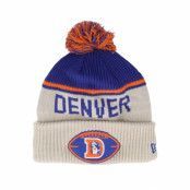 New Era - NFL Beige pom Beanie - Denver Broncos NFL24 Sideline His Sportknit Stone/Royal Pom @ Hatstore