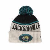 New Era - NFL Beige pom Beanie - Jacksonville Jaguars NFL24 Sideline His Sportknit Stone/Black Pom @ Hatstore