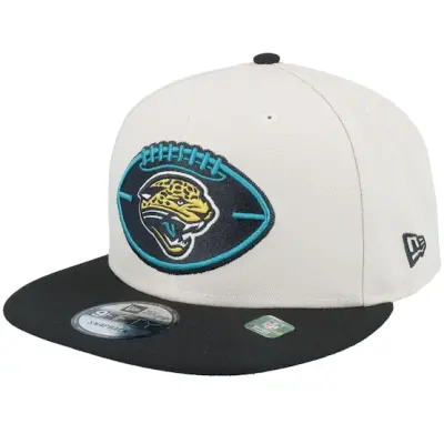 New Era - NFL Beige snapback Keps - Jacksonville Jaguars Nfl24 Sideline His 9FIFTY Stone/Black Snapback @ Hatstore