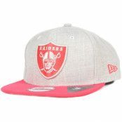 New Era - NFL Beige snapback Keps - Oakland Raiders Seasonal Heather Beige 9Fifty Snapback @ Hatstore