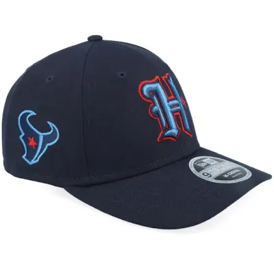 New Era - NFL Blå adjustable Keps - Houston Texans NFL Team 9FORTY Navy Adjustable @ Hatstore